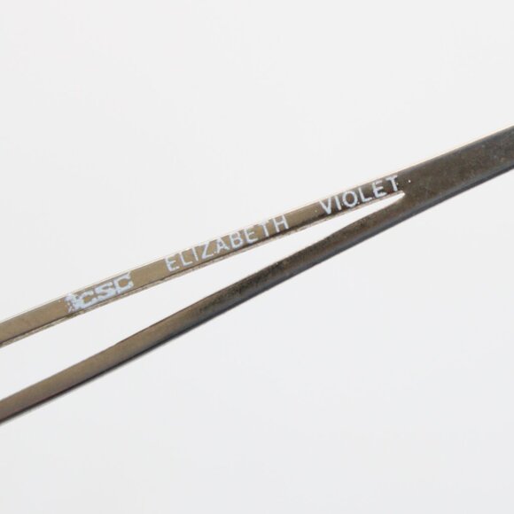 CSC Vintage Elizabeth Violet Gold Metal Frames Prescription Eyeglasses 55-17 - Picture 5 of 6